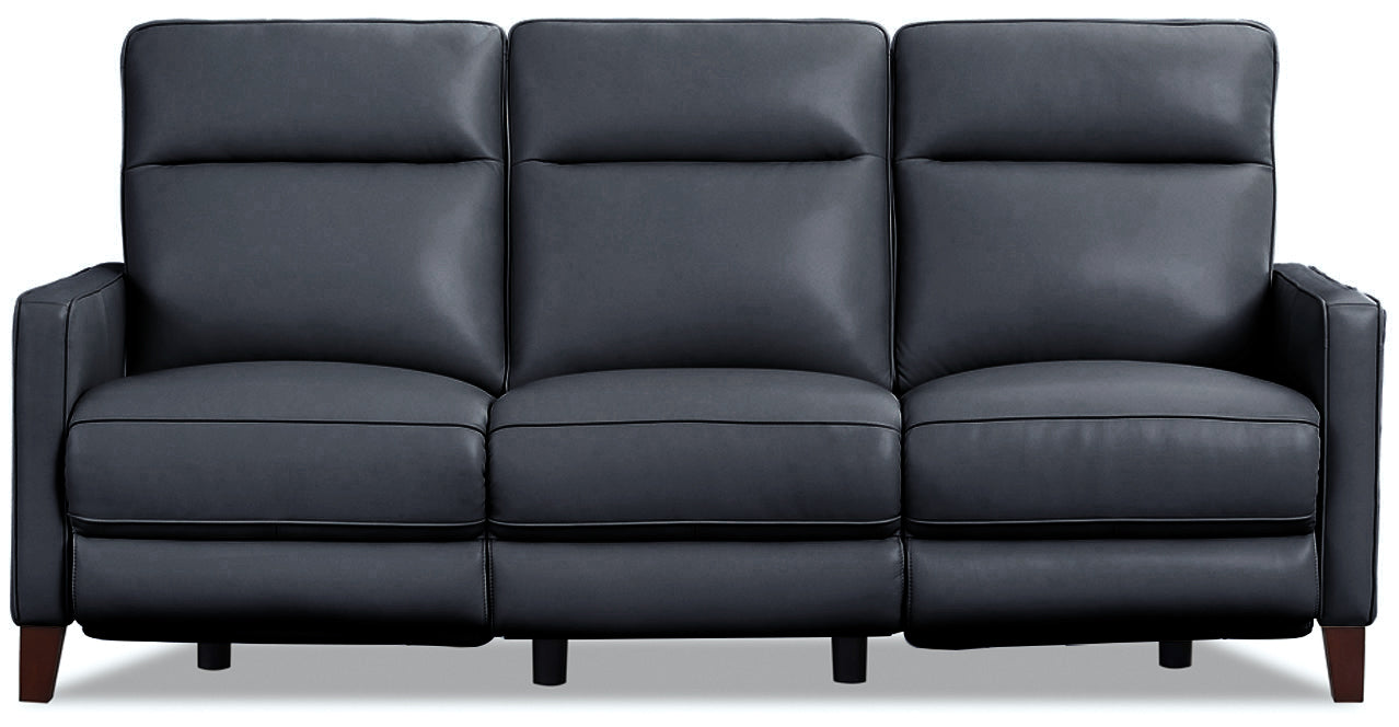 Ashby Power Headrest Lumbar Zero Gravity Reclining Sofa, Gunmetal Gray